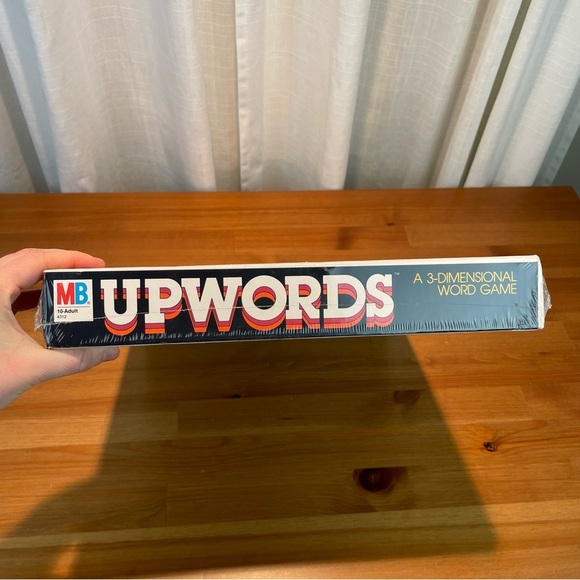 Deadstock VTG Sealed 1980s UPWORDS A 3 Dimensional Word Game Milton Bradley Comp - Picture 6 of 15